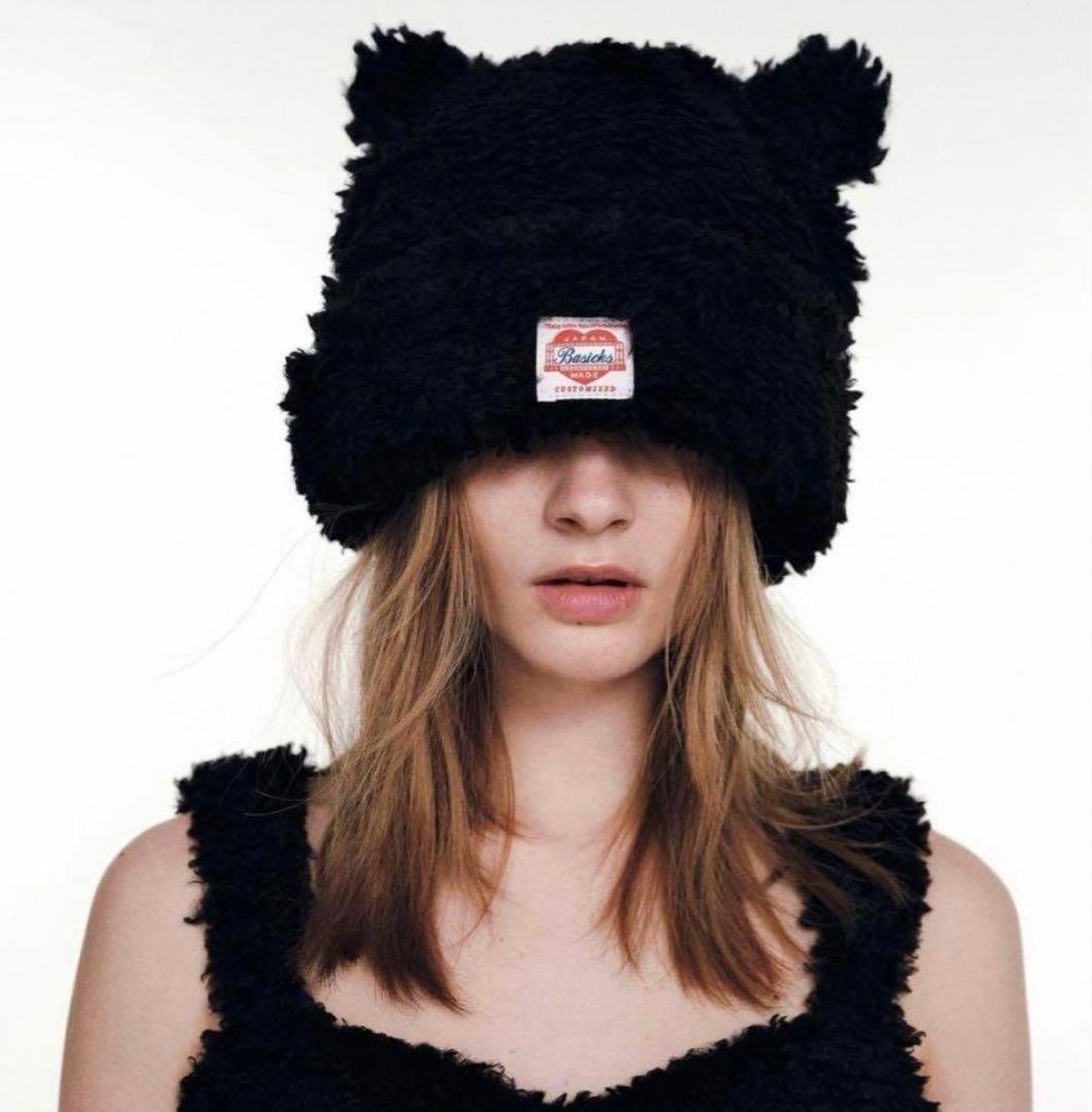 BASICKS ベアビーニー ブラック S