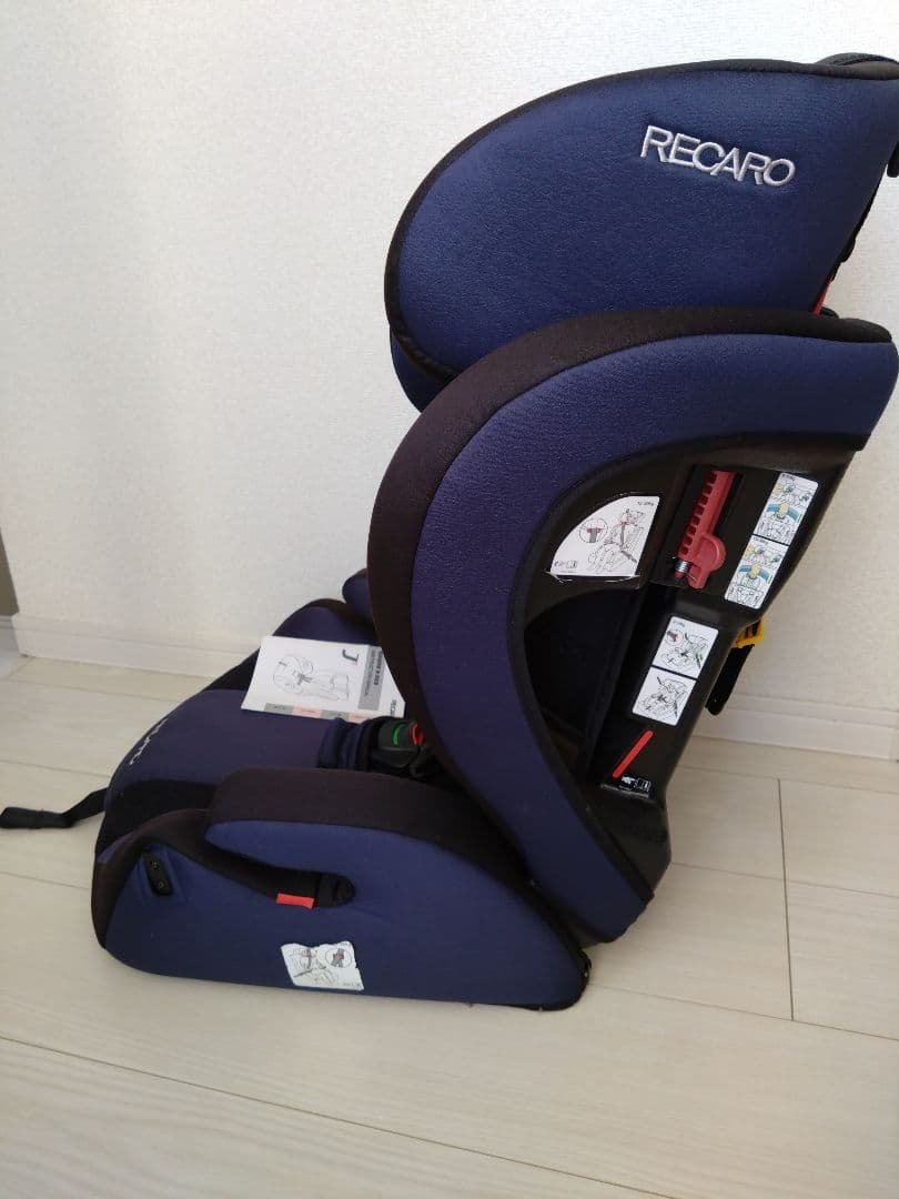 クリーニング済 RECARO チャイルドシート ネイビー