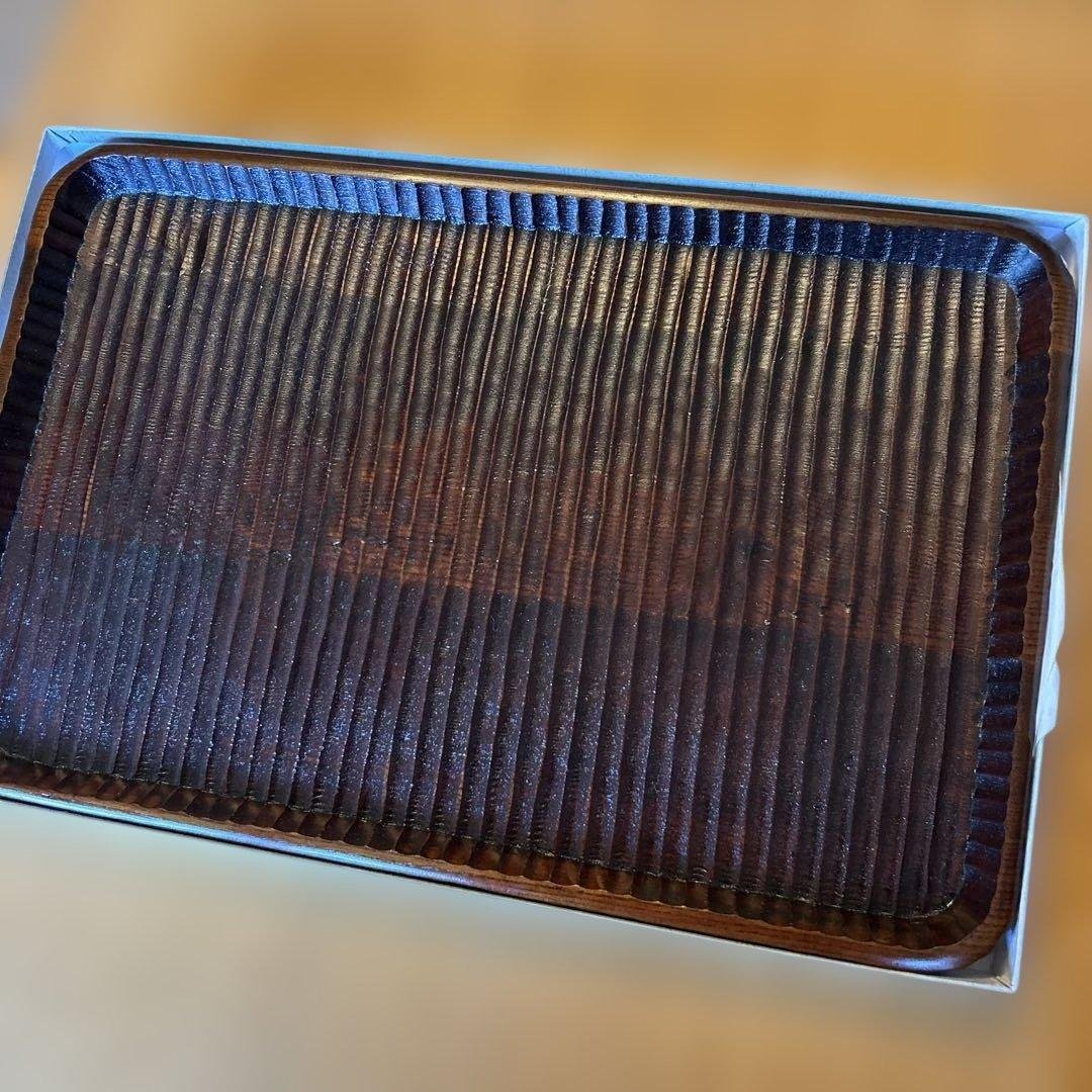 我谷盆 木と漆の匠 彩 盆 新品