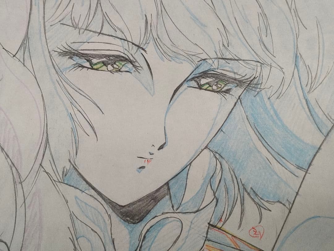 短時間値引　ファイブスター物語　ラキシス　直筆　原画　永野護　検　セル画　アニメ