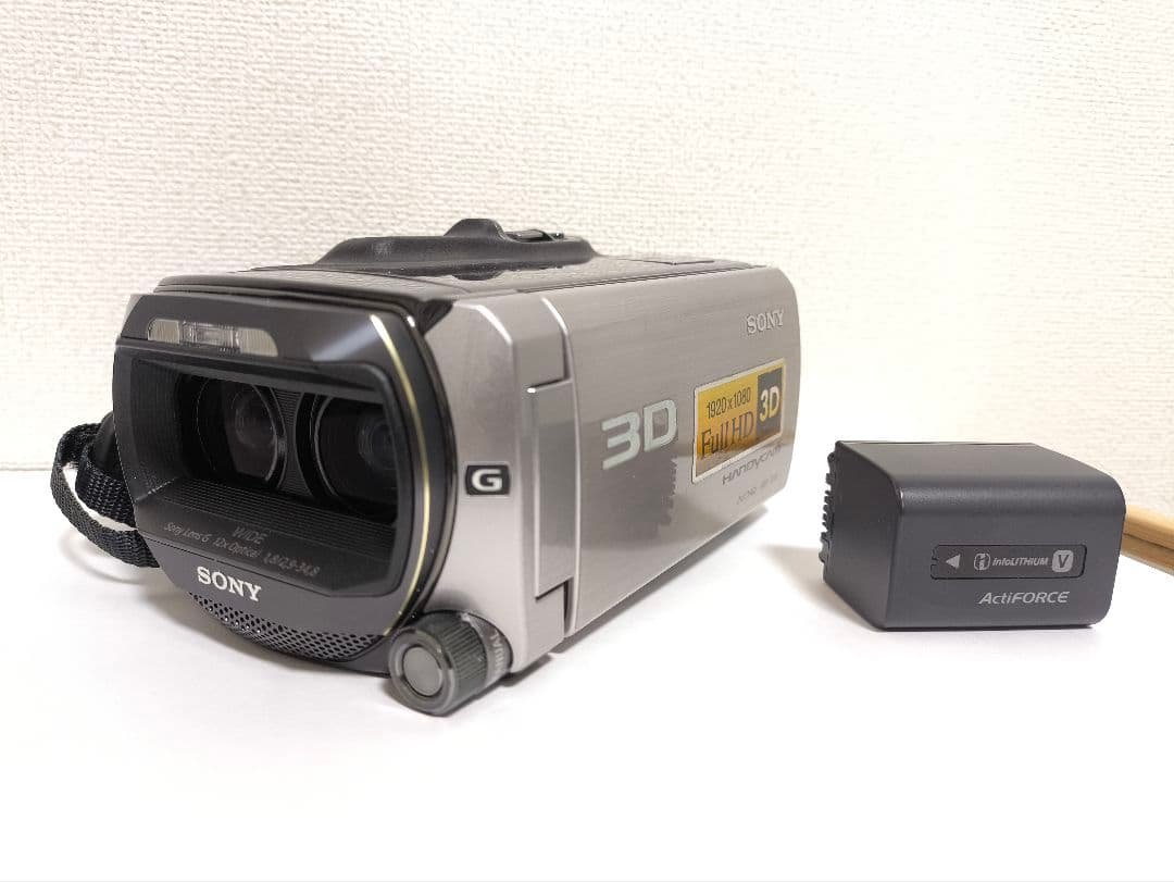 SONY 3Dビデオカメラ 本体 HDR-TD10 バッテリー付