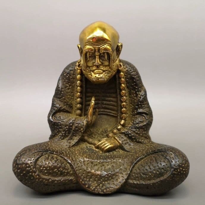 仏教美術 仏像 達磨祖師仏像 招財 開運 風水 銅製品 工芸品 置物
