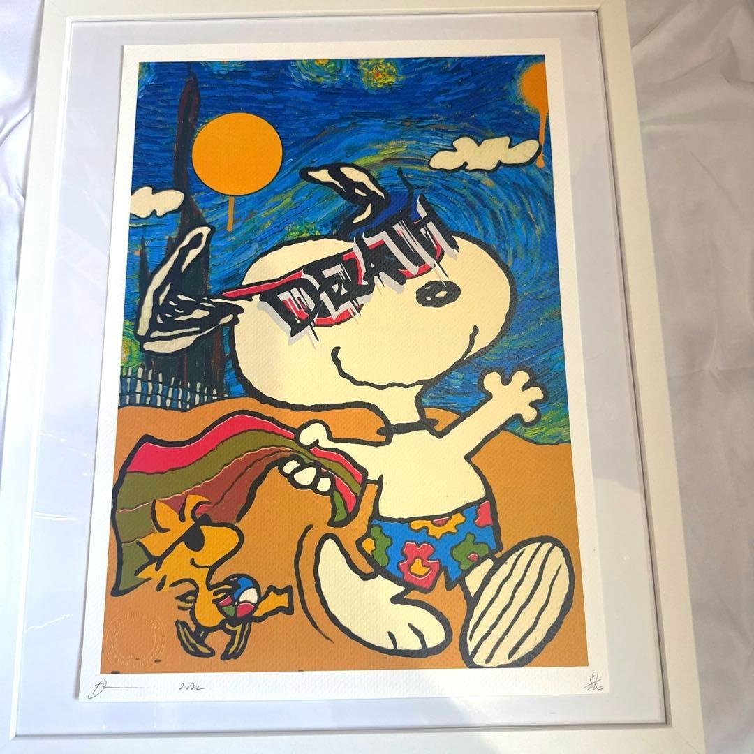 DEATH NYC 現代アートポスター　世界100枚限定　スヌーピー　正規保証