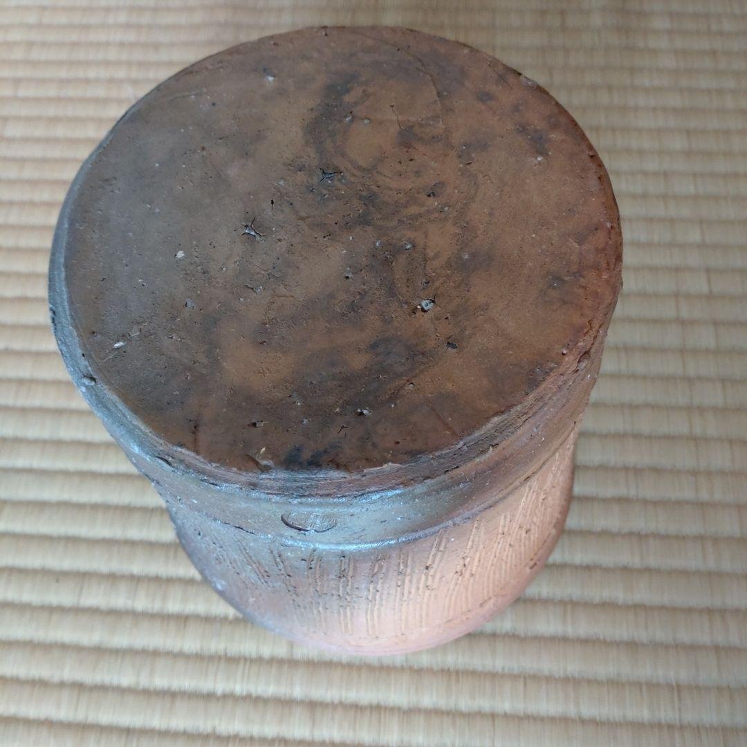 水指　出雲焼　楽山焼　裏千家15世鵬雲斎家元箱書　11代空権造　共箱