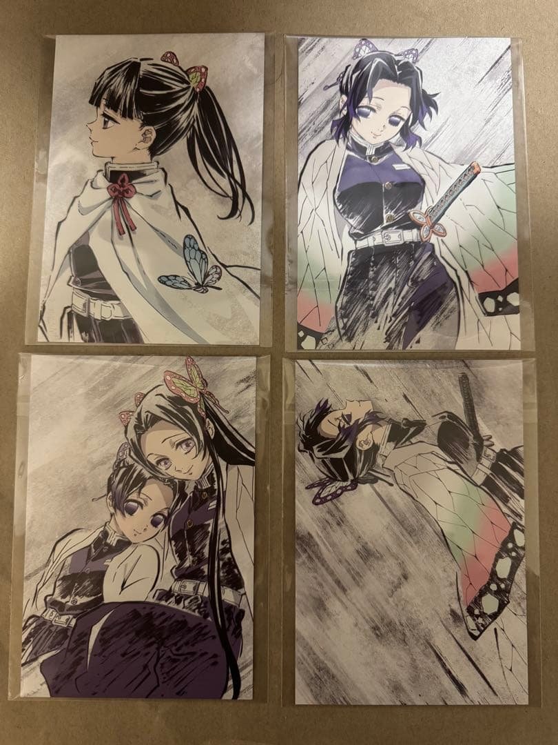 鬼滅の刃 立志編 幕間画 ポストカード4枚セット 胡蝶しのぶ カナエ カナヲ