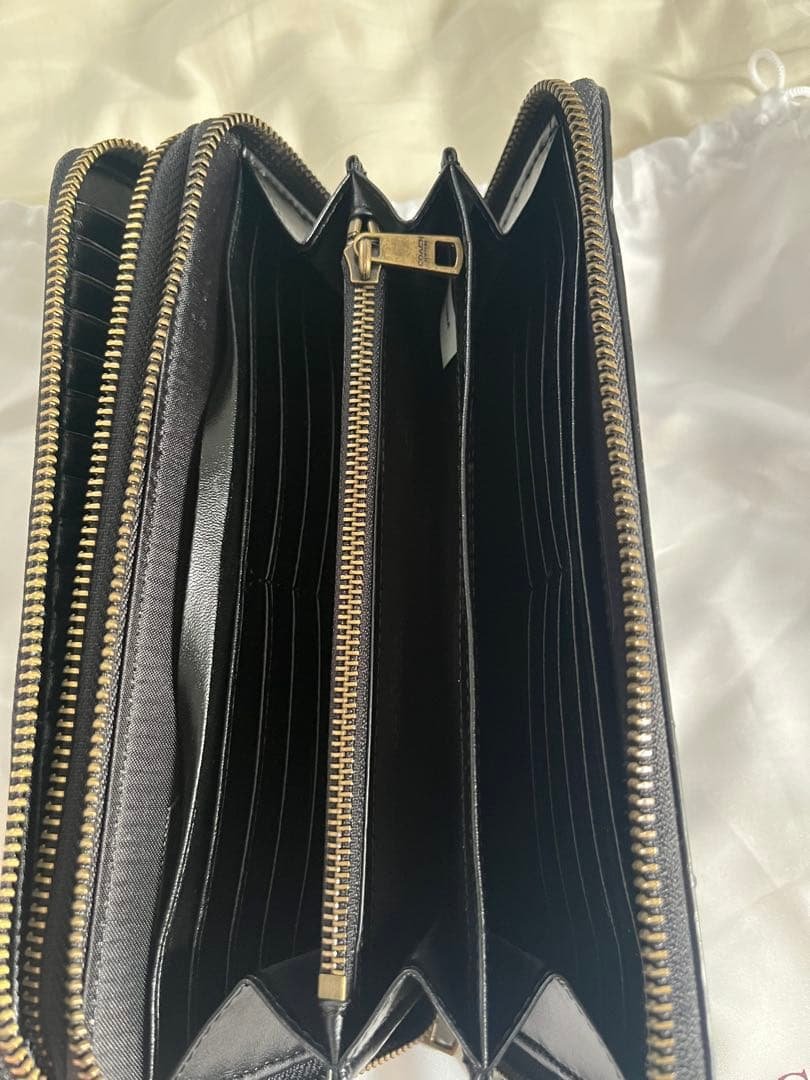 COACH ロゴパターン ハンドバッグ ブラック/グレー