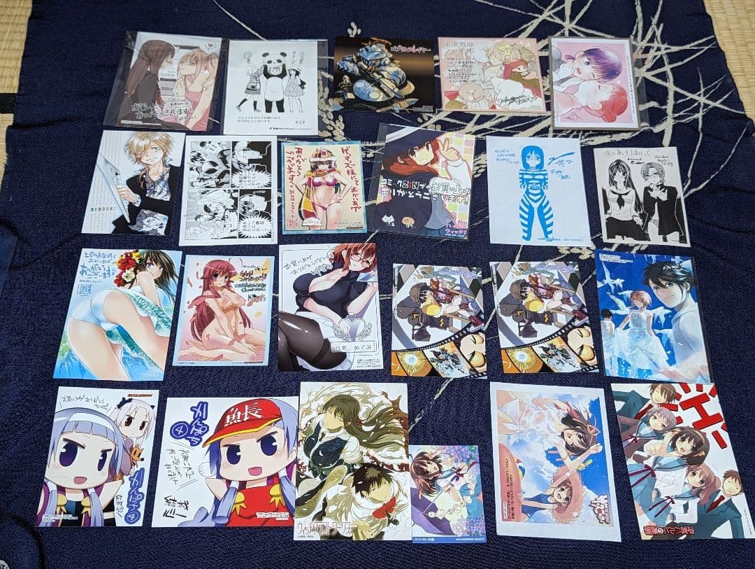 特典　ペーパー　イラストカード　類　約100点セット