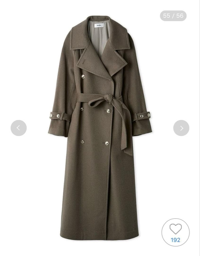 SNIDELウールカシミヤスタンドカラーコート　0サイズ 完売品