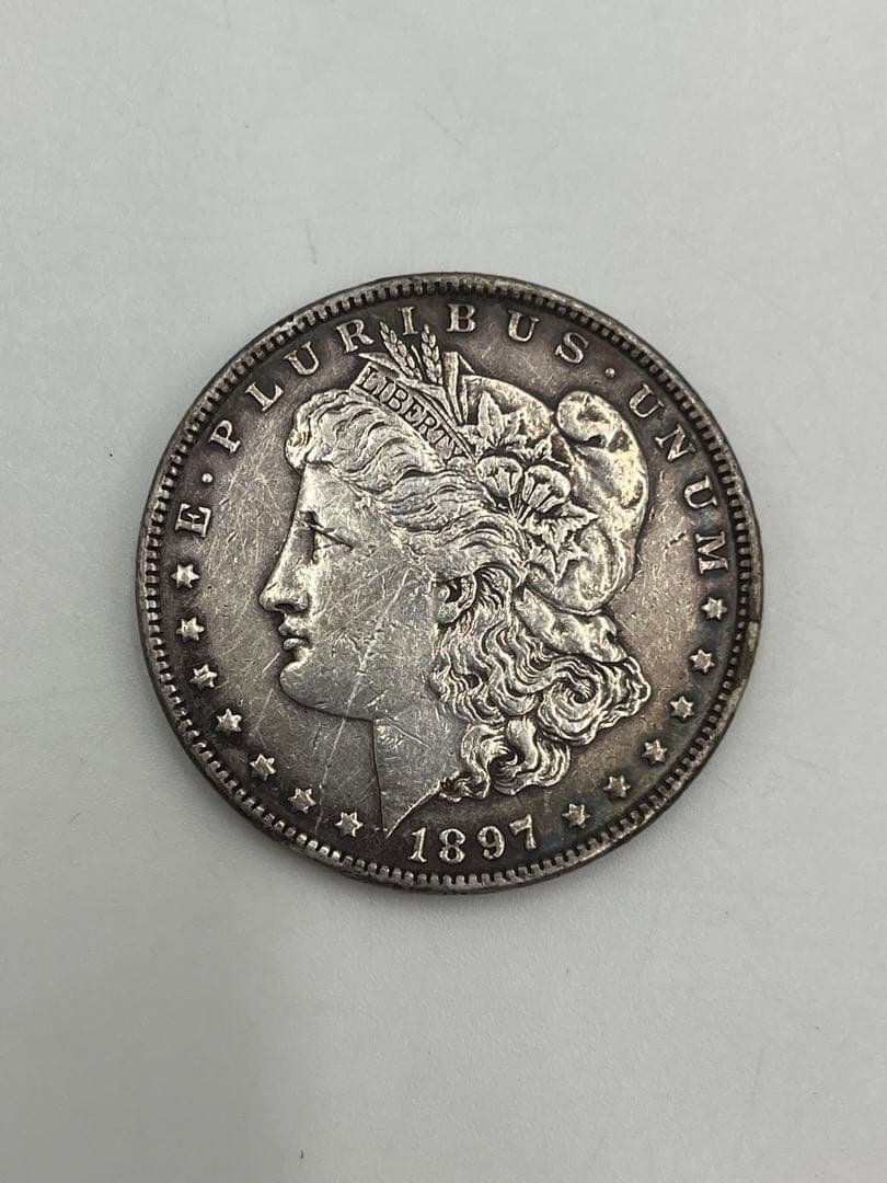 アメリカ　モルガン　1897年　1ドル銀貨　26.7g イーグル銀貨