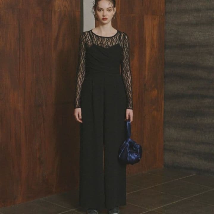 【連休限定価格】 ANDRESD クロスオールインワンドレス ワンピース 結婚式