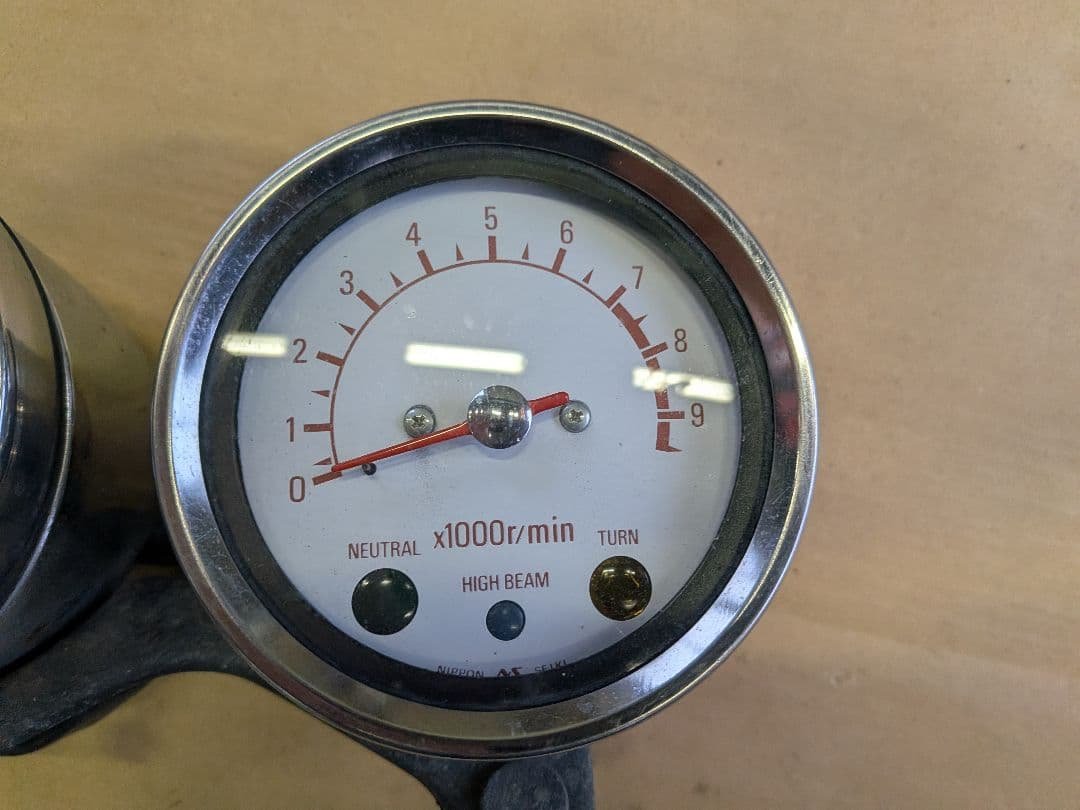 SR400 （1JR）から取外し　純正メーター　スピードメーター　タコメーター