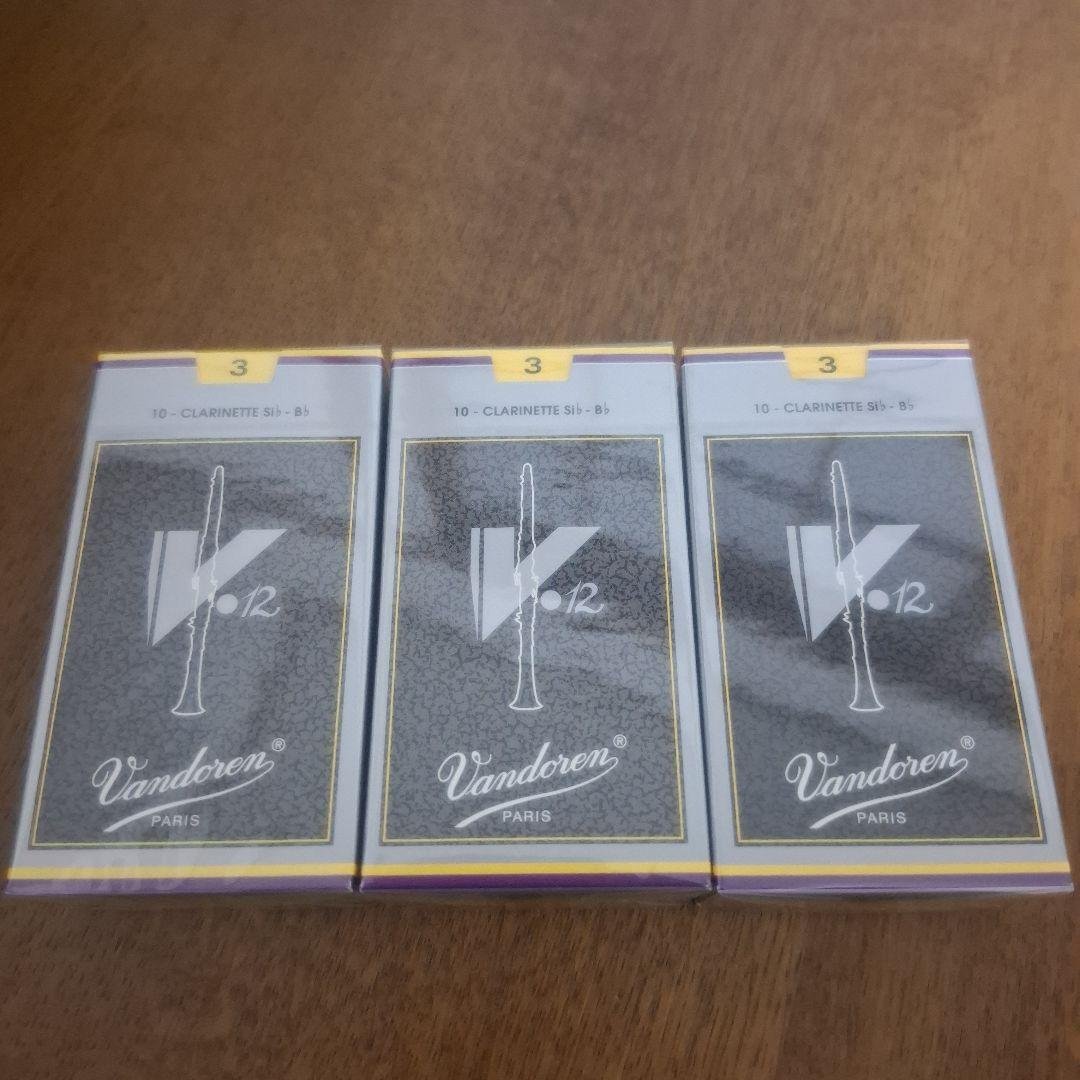 Vandoren V12 B♭クラリネットリード 3 10枚入り 3箱