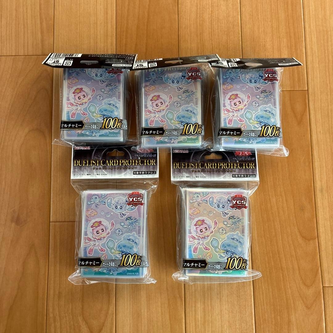 遊戯王　マルチャミー　スリーブ　100枚入り　5セット　ycsj名古屋2025