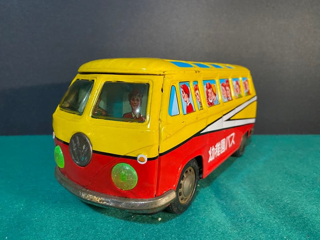 【超希少】　フォルクスワーゲン　幼稚園バス　ブリキ 骨董品 20cm