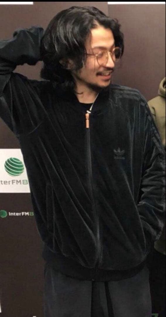 00s adidas ベロア トラックジャケット 常田大希着用 トレフォイルロゴ