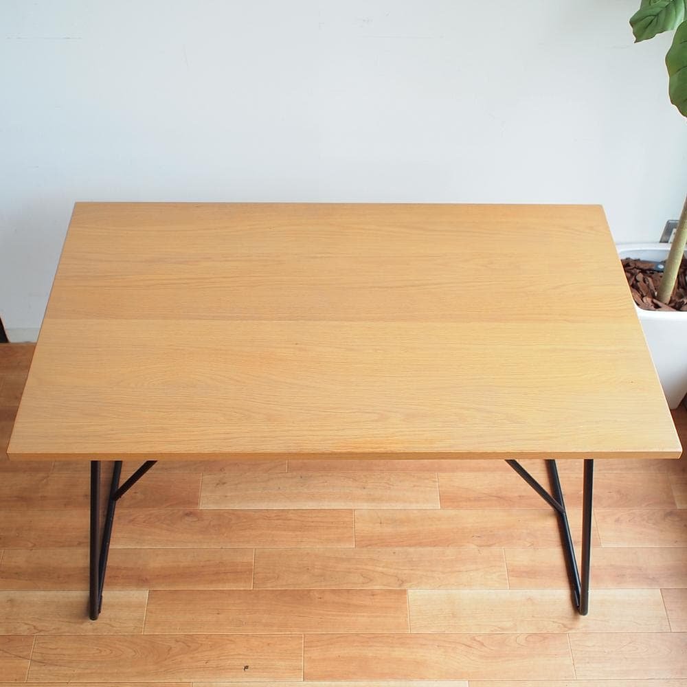 無印良品/MUJI 折りたたみテーブル 幅120cm オーク材 ナチュラル