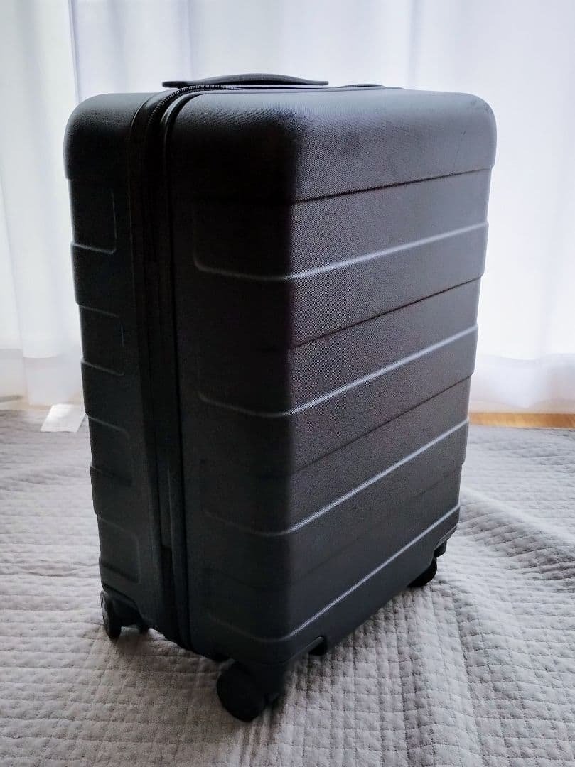 無印 キャリーケース 36L ネイビー　機内持ち込み可能　タイヤロック機能付