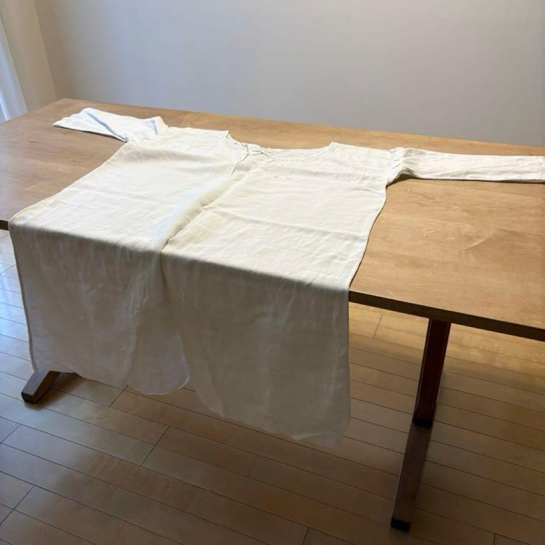 フランス　アンティーク　ヴィンテージ　ワンピース　リネン