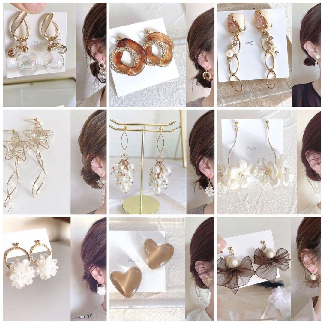 フラワークリップ＋イヤリング