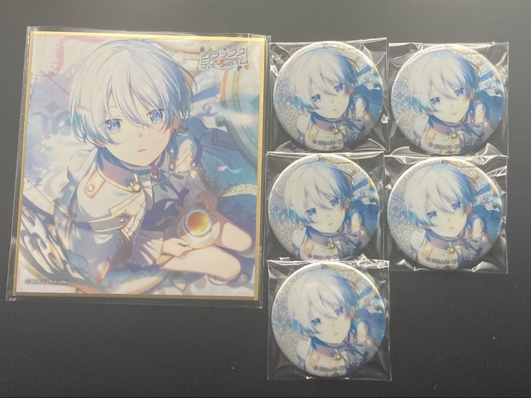 プロセカ 宵崎奏 WD 44A 色紙 42A グリッター缶バッジ 6点セット