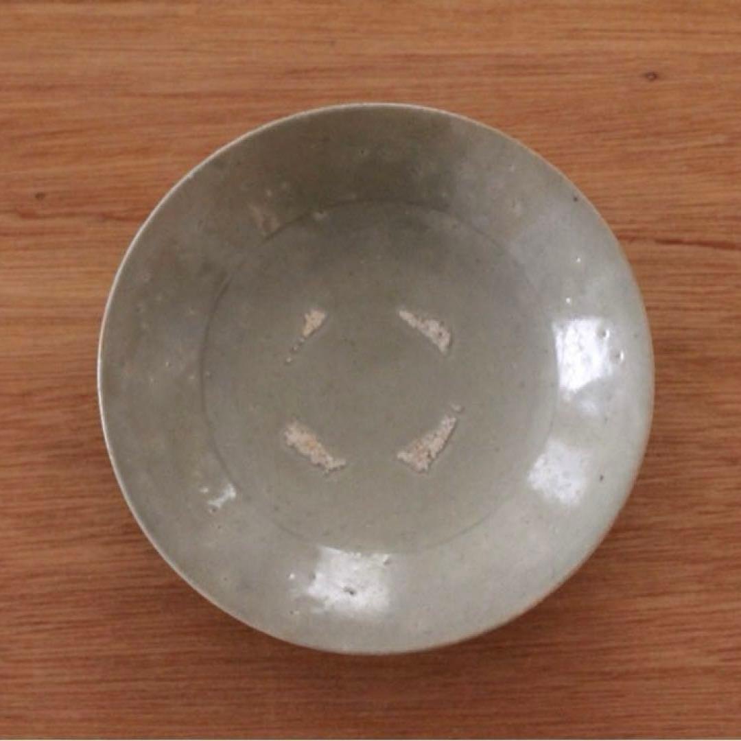高麗青磁の中皿　骨董　古道具
