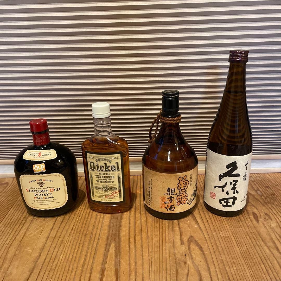 泡盛(菊之露) ウイスキー(サントリーオールド、Dickel) 久保田 まとめて