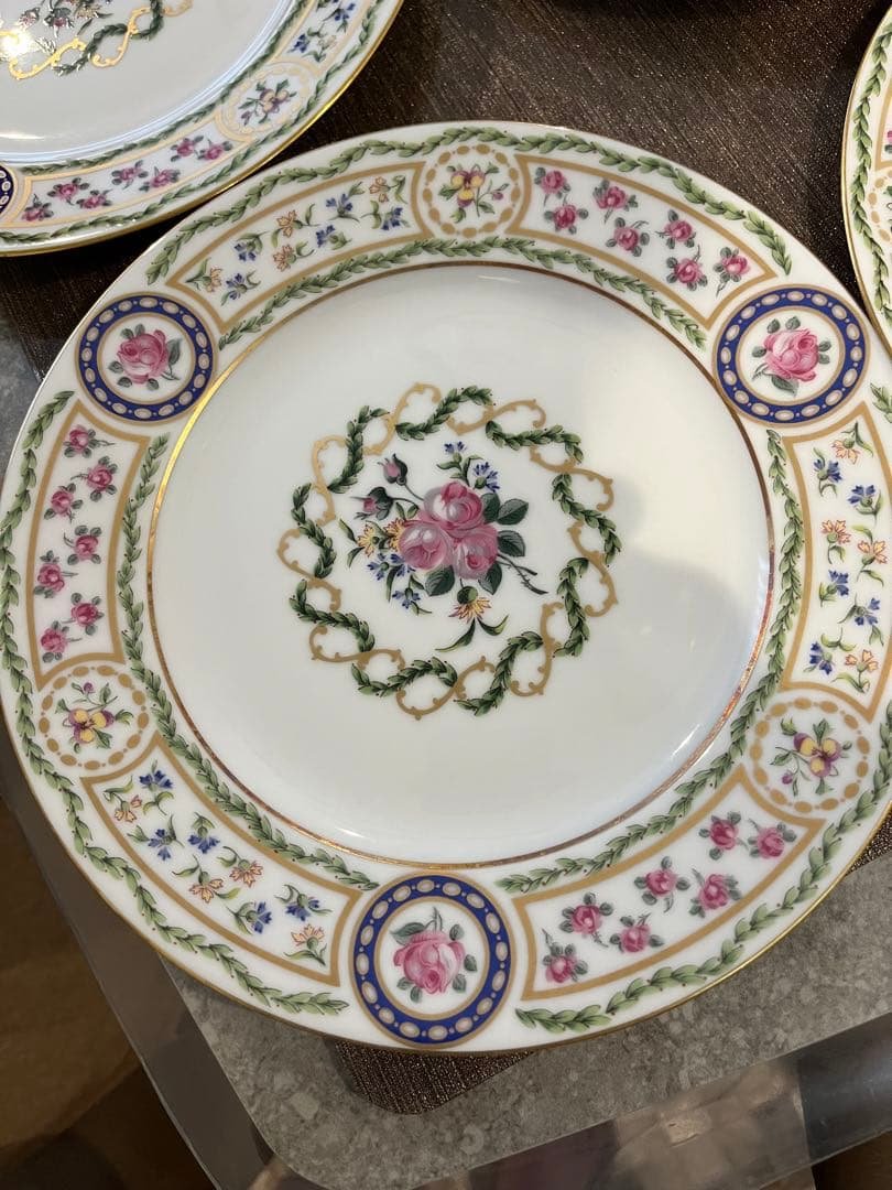 M_TKHS Haviland リモージュ ルーブシエンヌ　6枚セット中皿