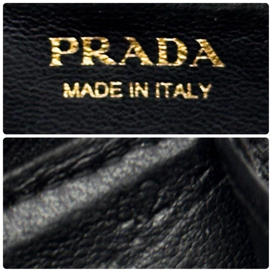 美品 プラダ サフィアーノ ケース 小銭入れ キーケース コンパクト 財布