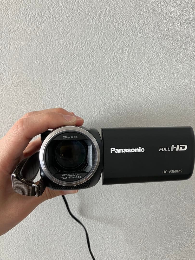 パナソニック HDビデオカメラ ブラック HC-V360MS-K ケース付