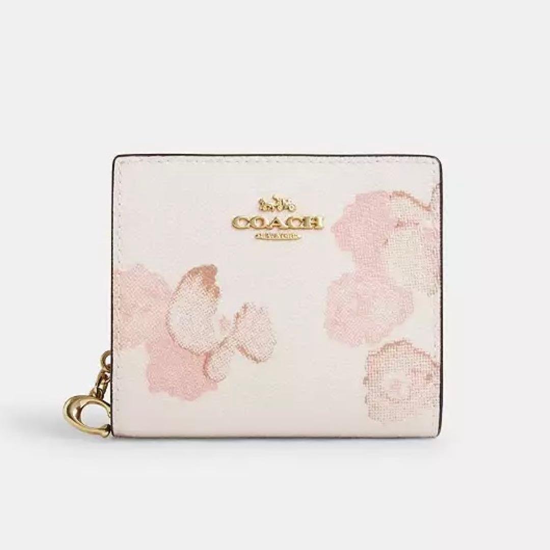 【新品未使用✨】COACH スナップウォレット・フローラルプリント　二つ折り財布