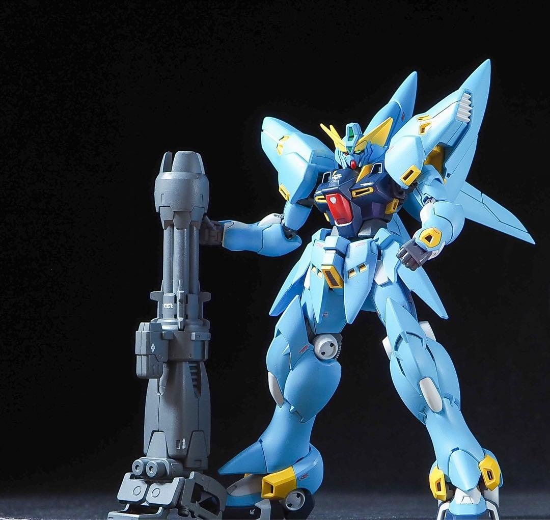 hg ヒュッケバイン 【全塗装完成品】合わせ目消し　段落ちモールド追加　塗り分け