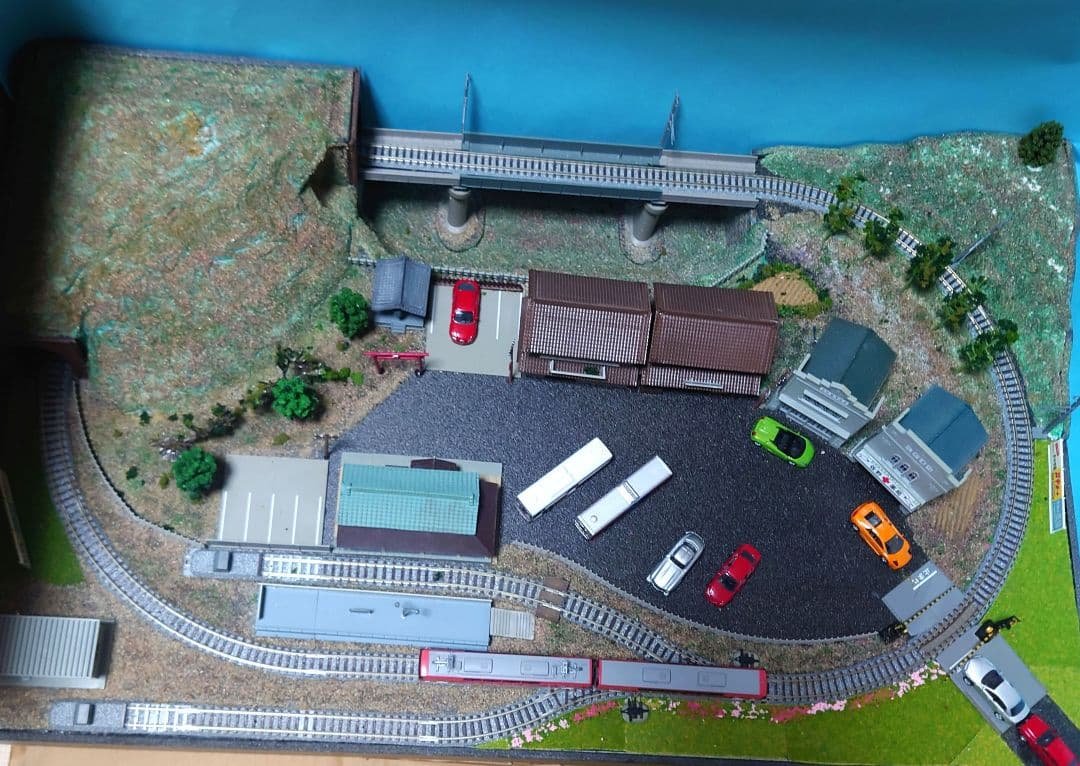 【動作品】鉄道模型ジオラマ完成品『Nゲージ』パワーバック付