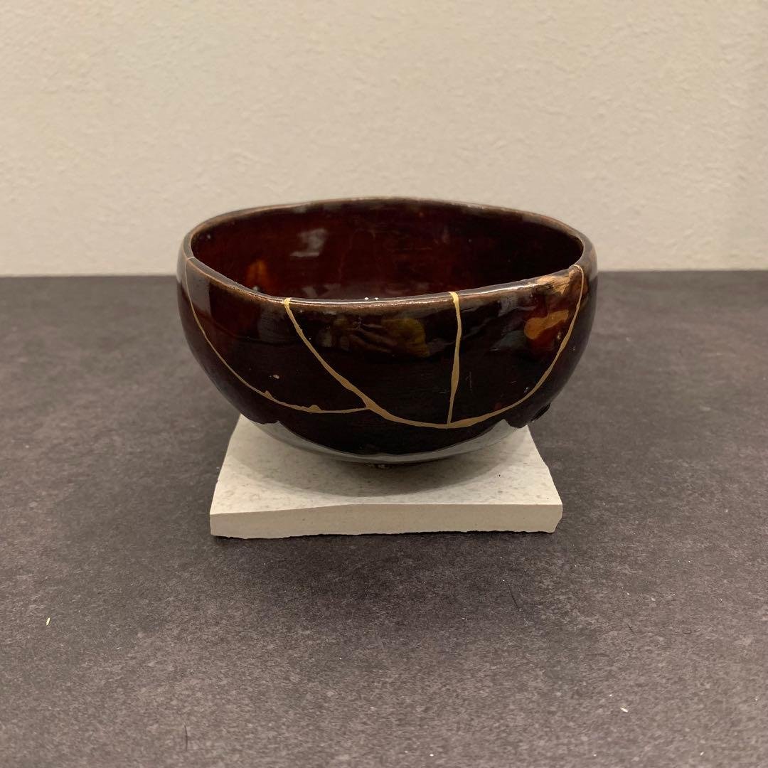 金継ぎ済み　抹茶茶碗-12