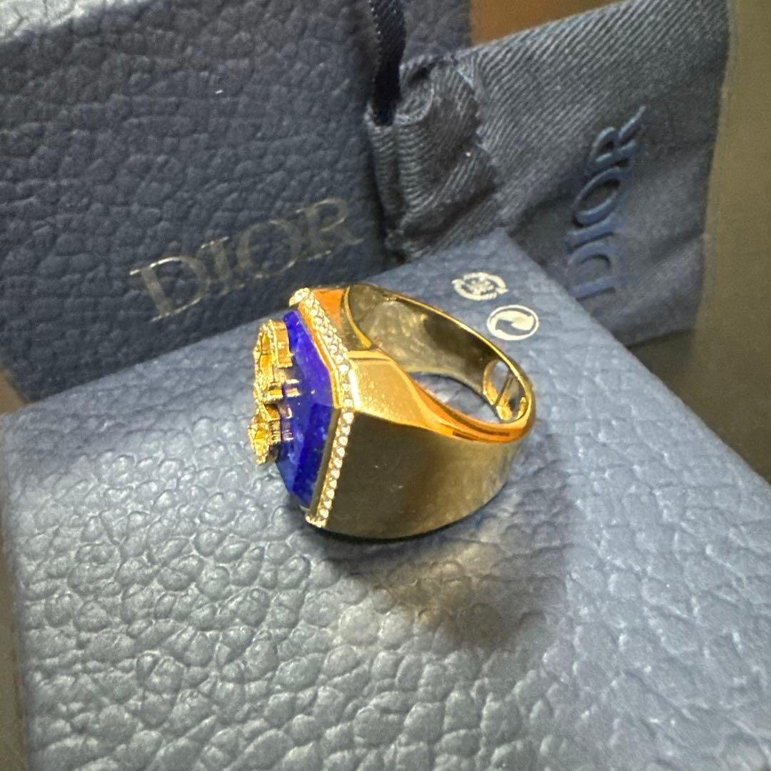 1月11日まで値下げ！Dior カクタスジャック　ラインストーンシグネットリング