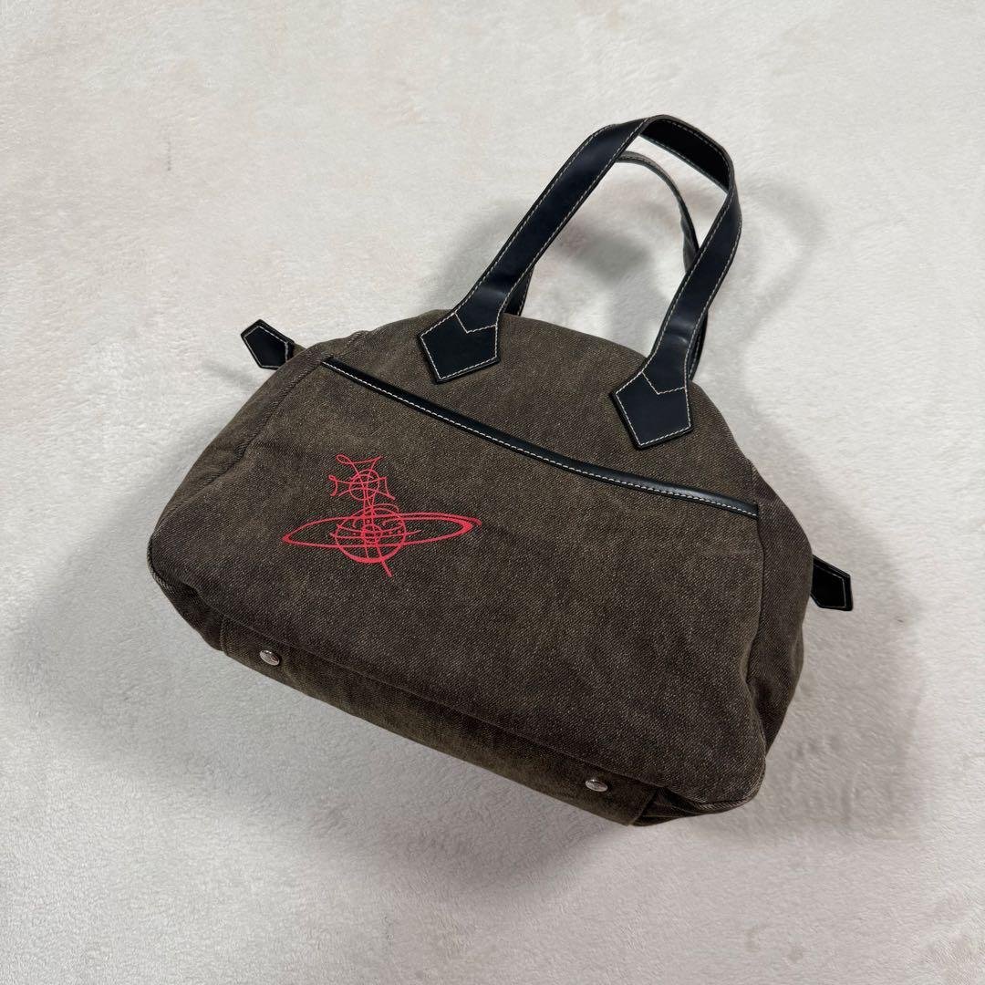 Vivienne Westwood ヤスミン デニム ハンドバッグ オーブ