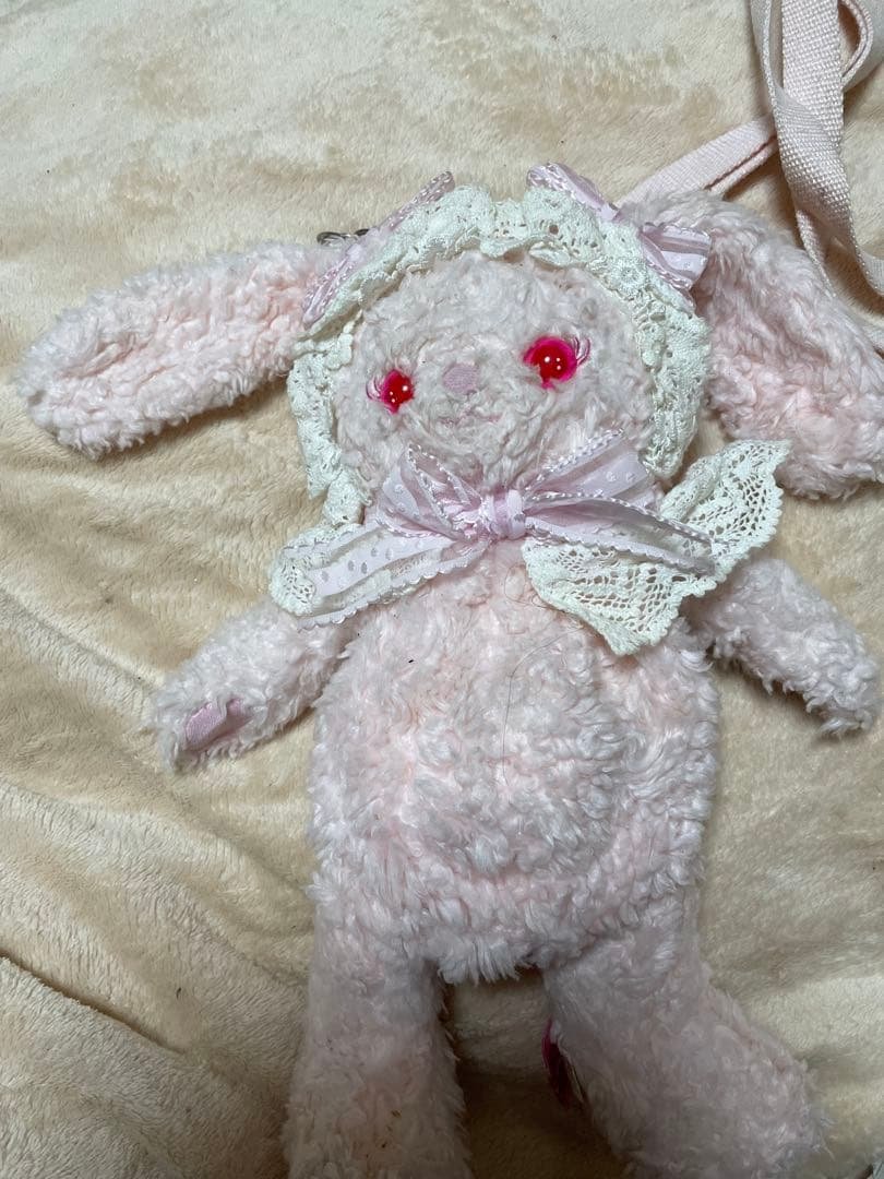 ベイビーザスターズシャインブライト　うさくみゃ　ポシェット　ピンク　ピコフラワー