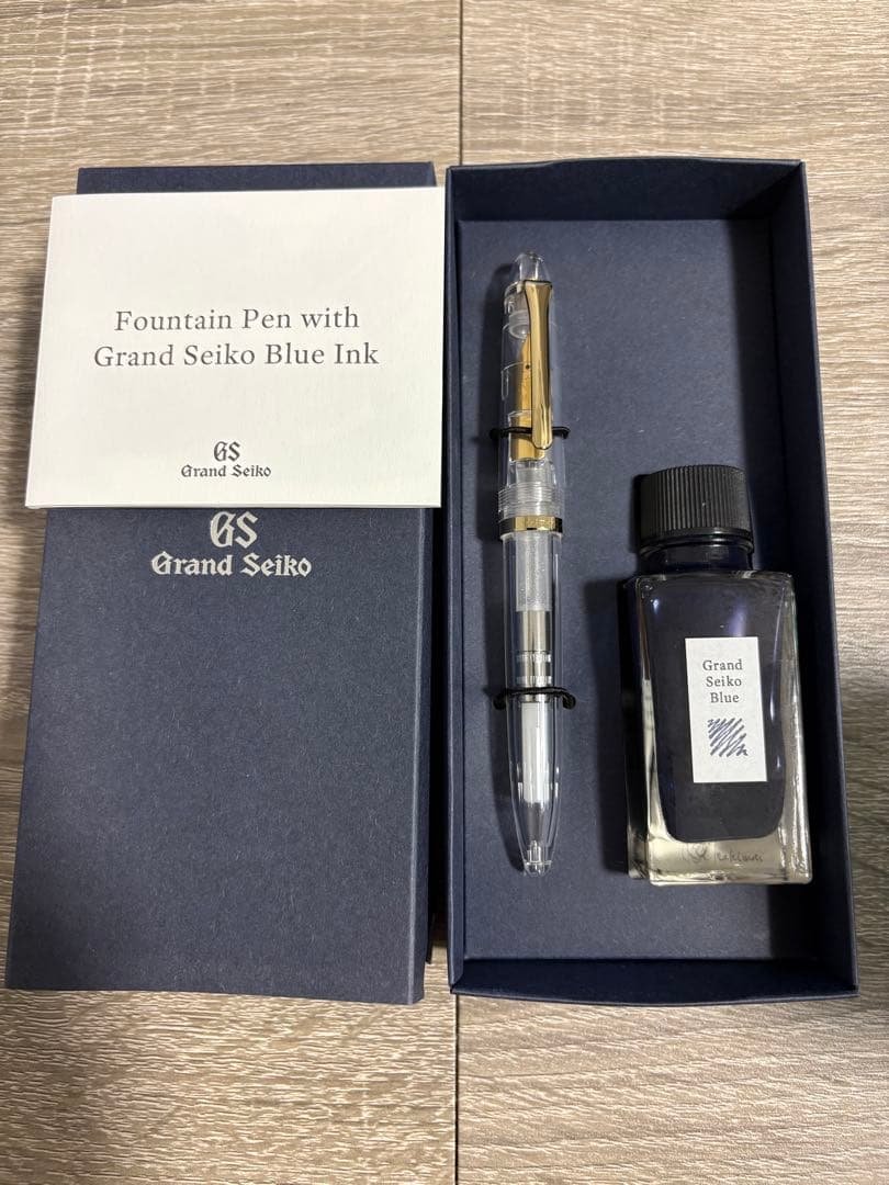 Grand Seiko 万年筆とブルーインクセット