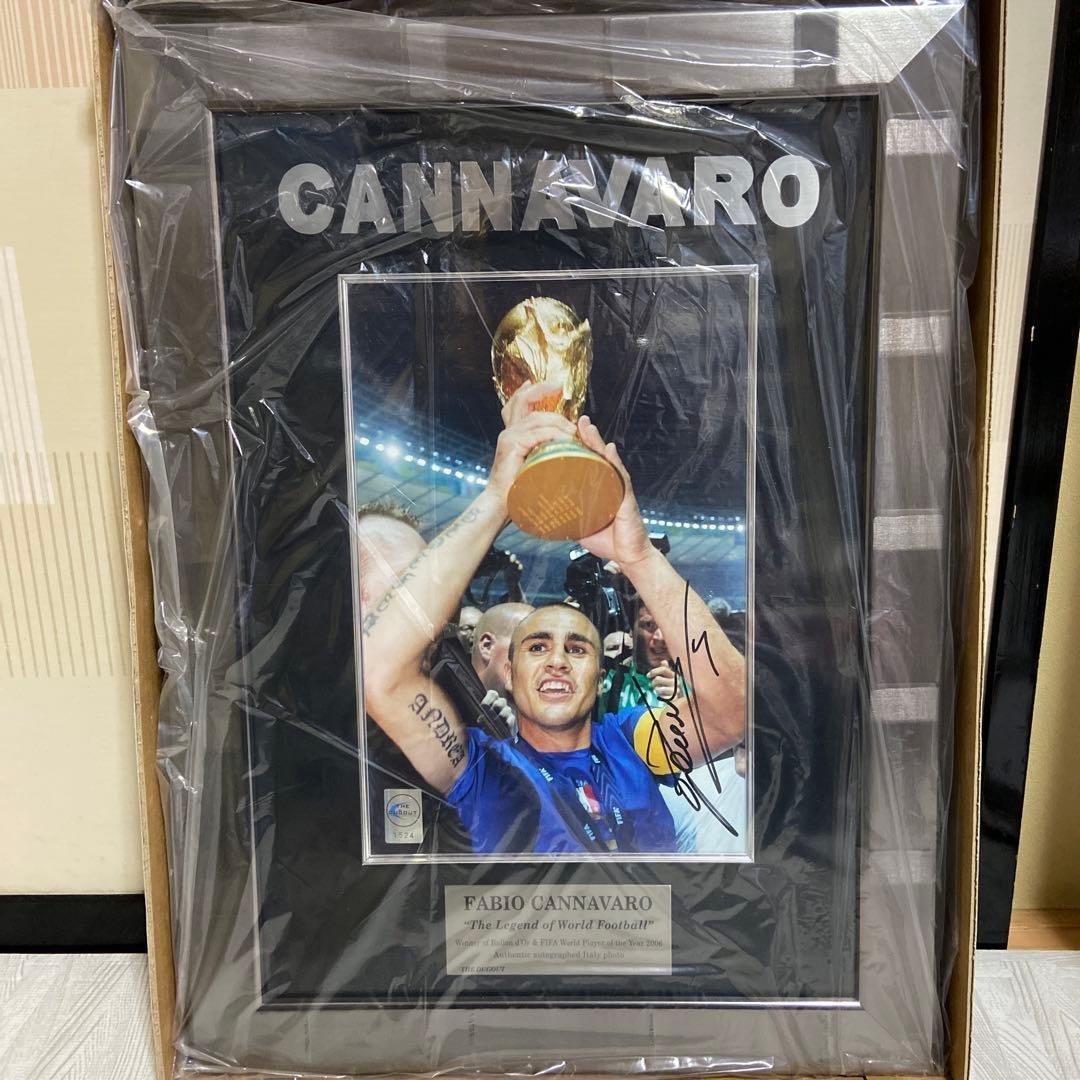 ファビオ・カンナヴァーロ直筆サイン入りフォト　額入り