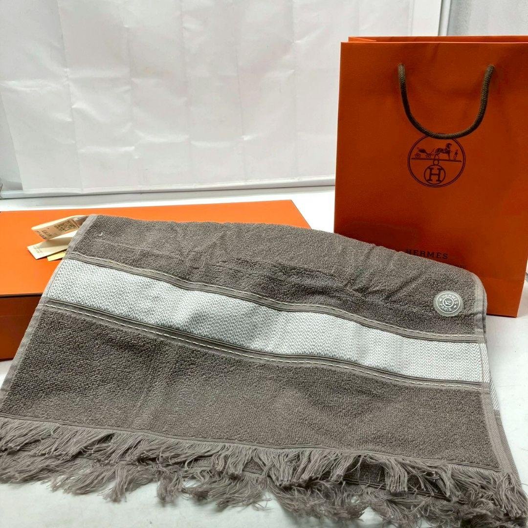(mh/10.18/12)HERMES エルメス ビーチタオル 綿100%