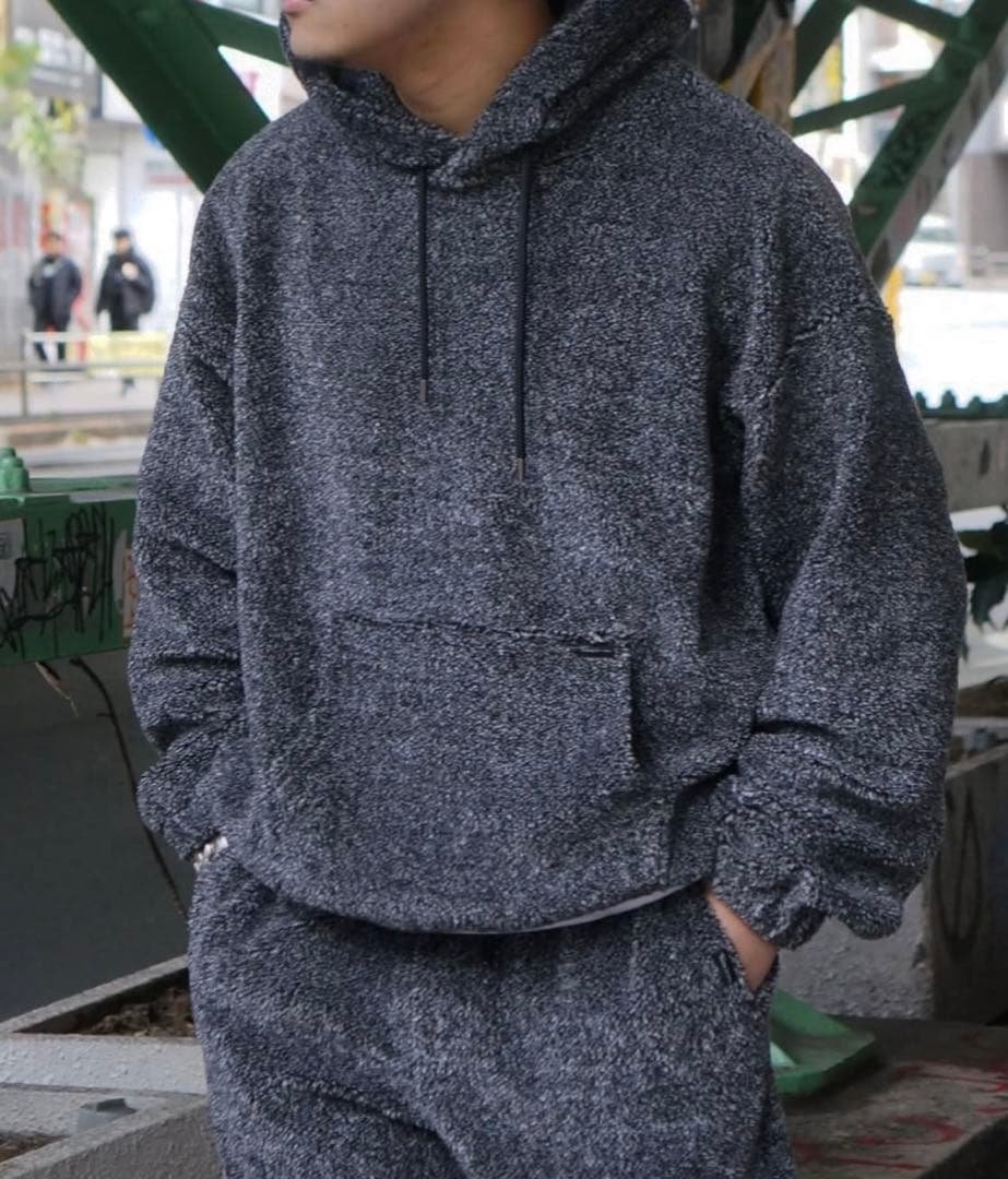 完売 Time is on コットンミックス ボアパーカー ミックス ovyz